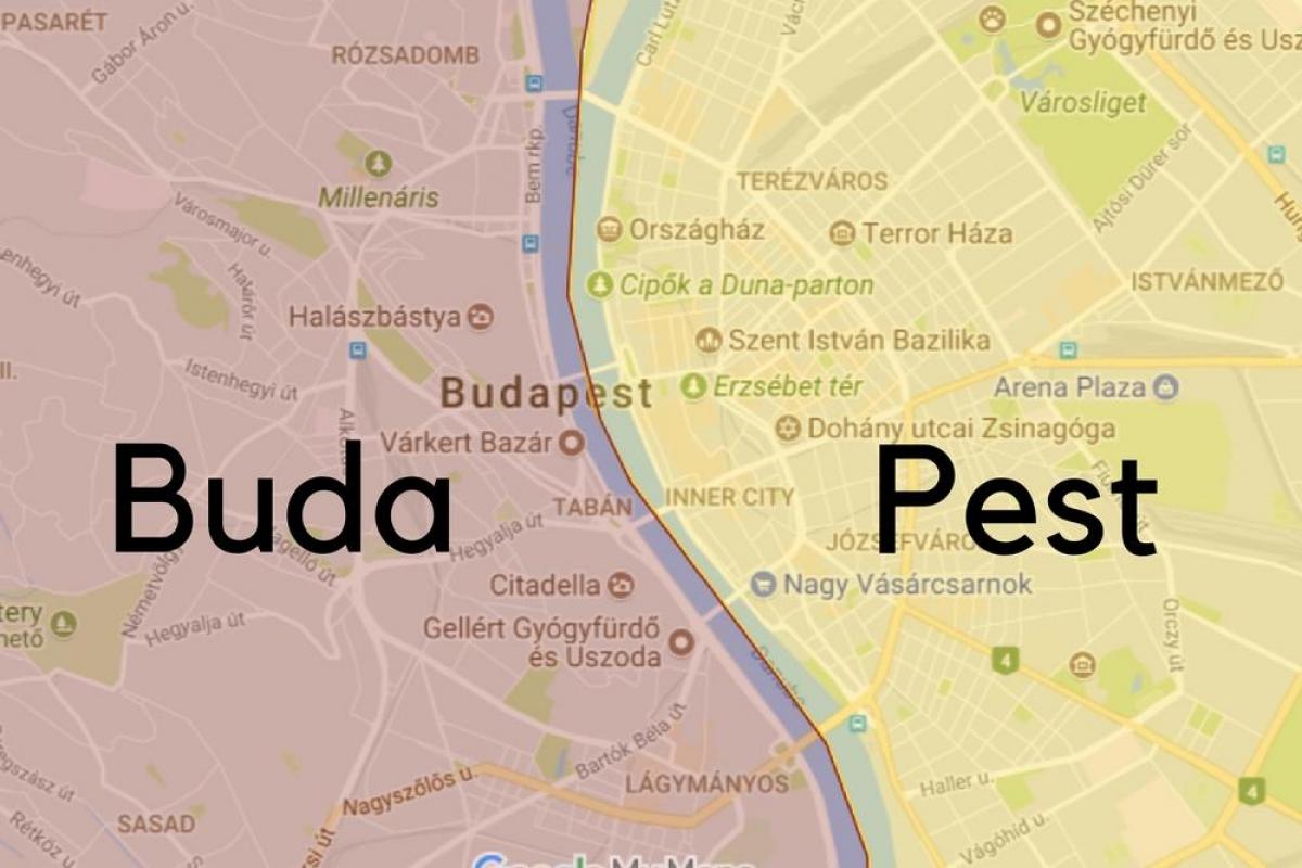 buda vengrijos žemėlapis
