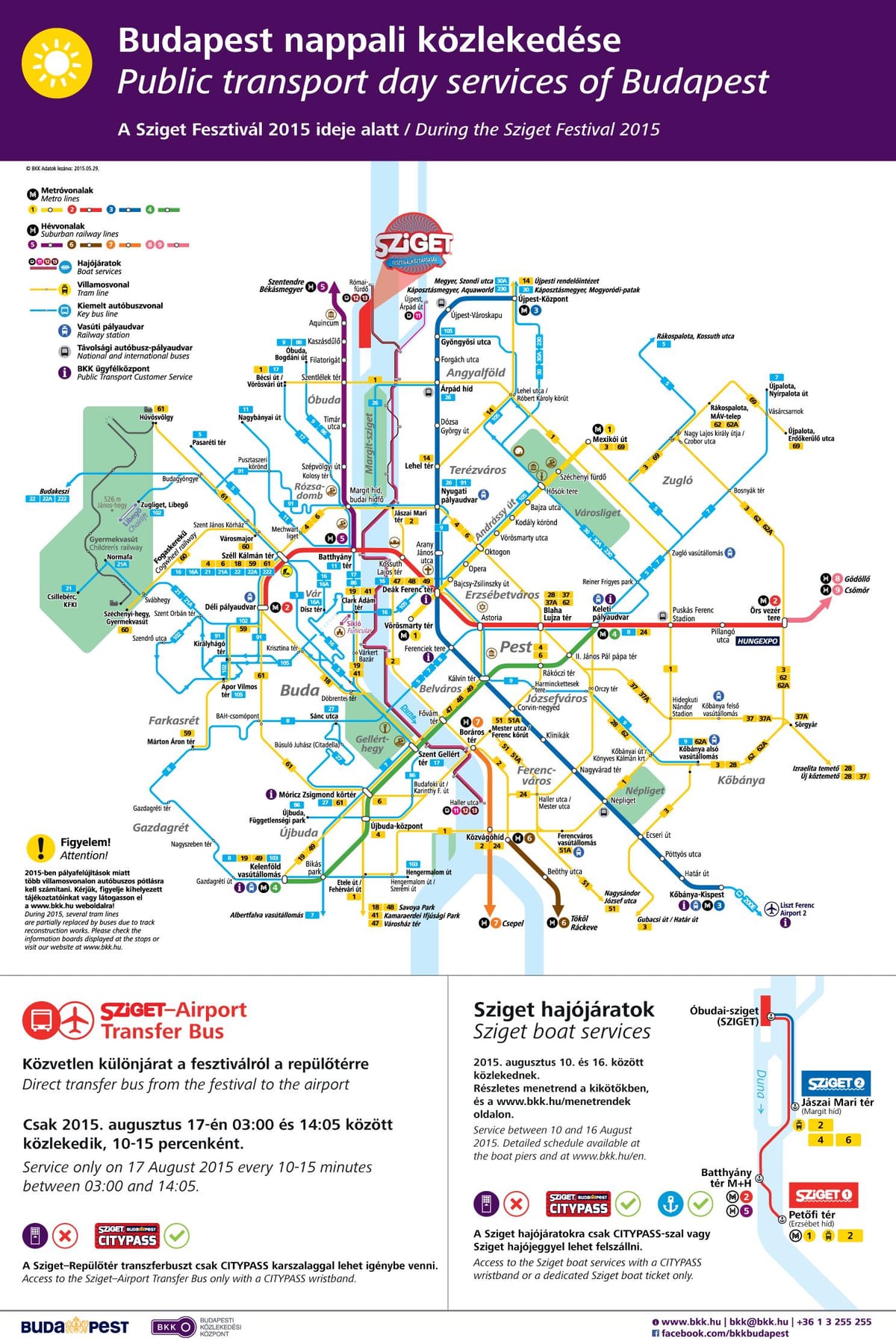 budapeštas tramvajus žemėlapyje