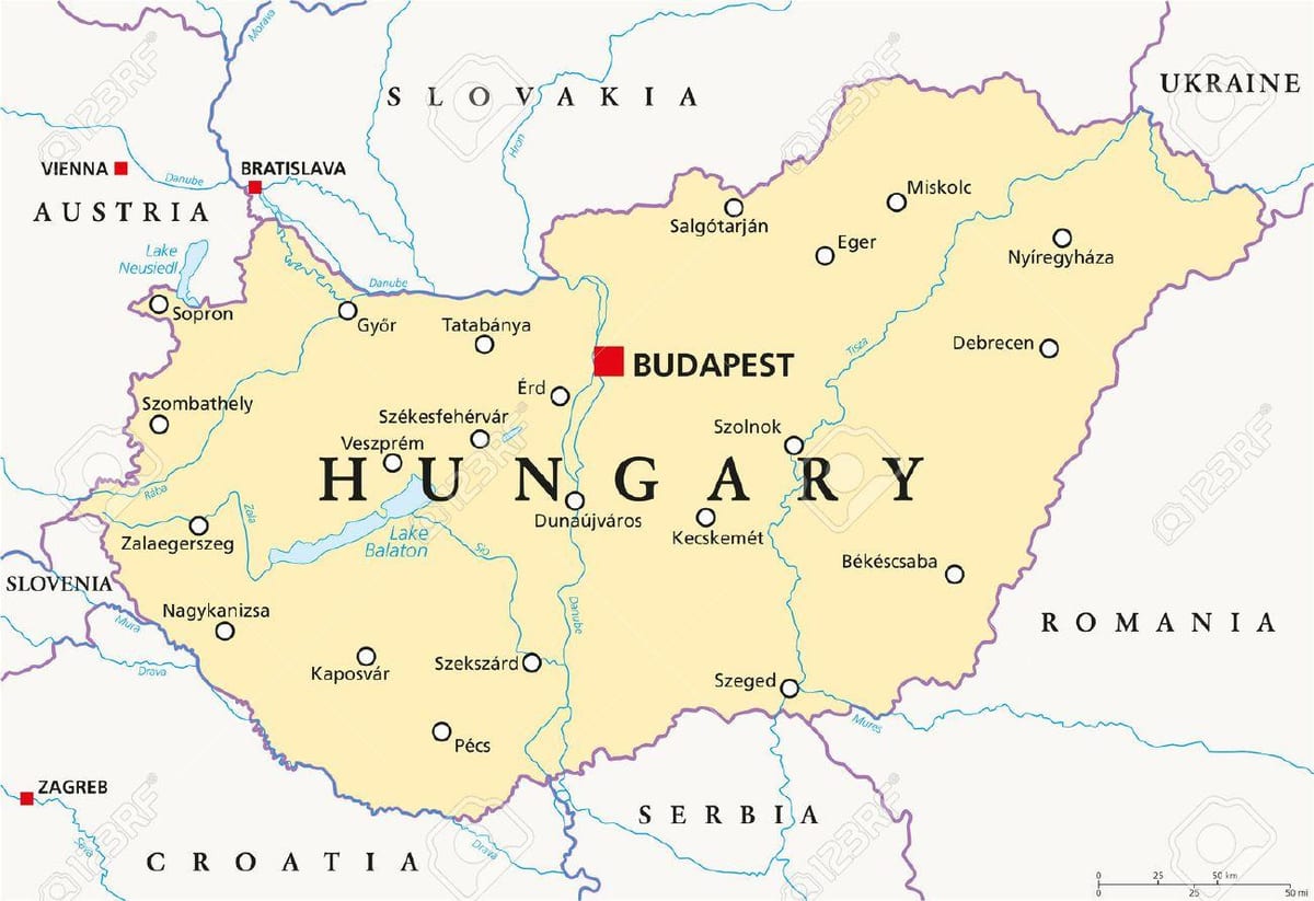 budapeštas vietą pasaulio žemėlapyje