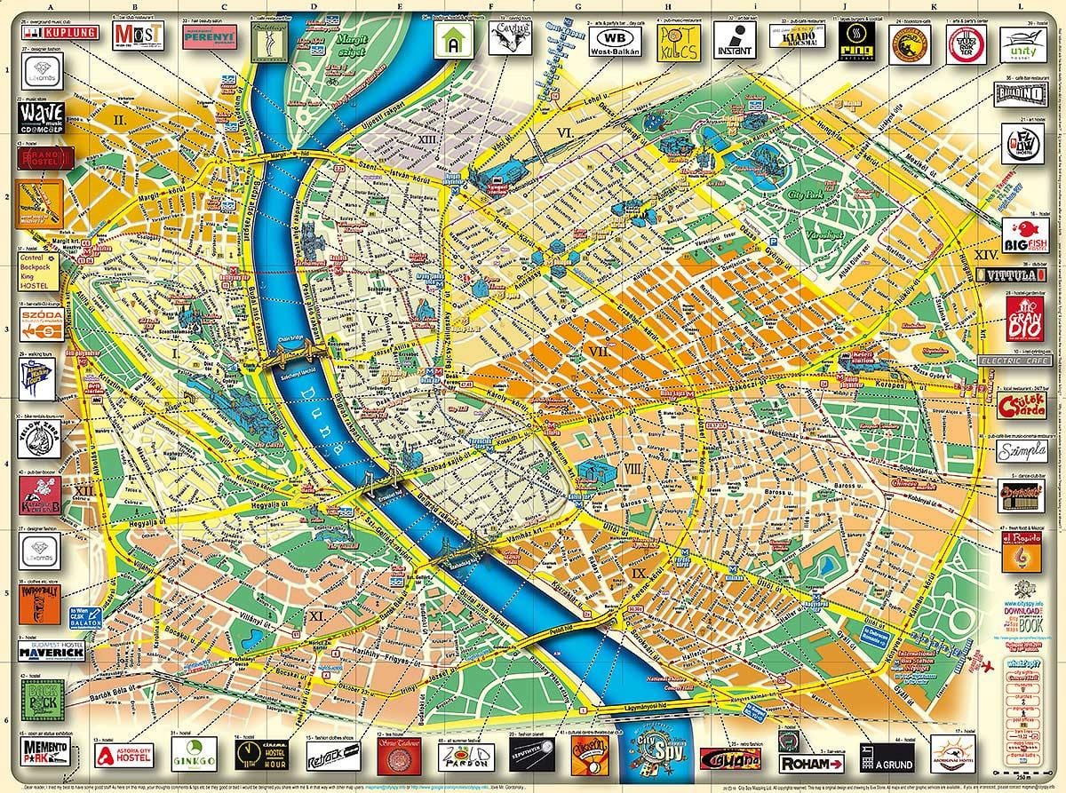 žemėlapis budapešto miesto parkas