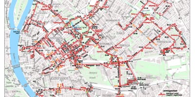 Žemėlapis budapešte troleibusai
