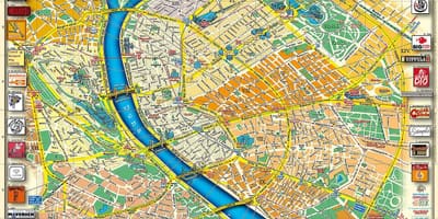 Žemėlapis budapešto miesto parkas