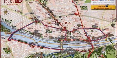 Didelis autobusas, turai budapešto žemėlapis