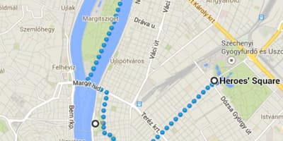 Žemėlapis didvyrių aikštėje, budapešte